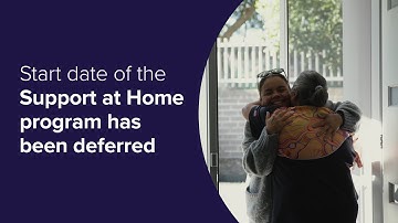 Support at Home starts 1 November