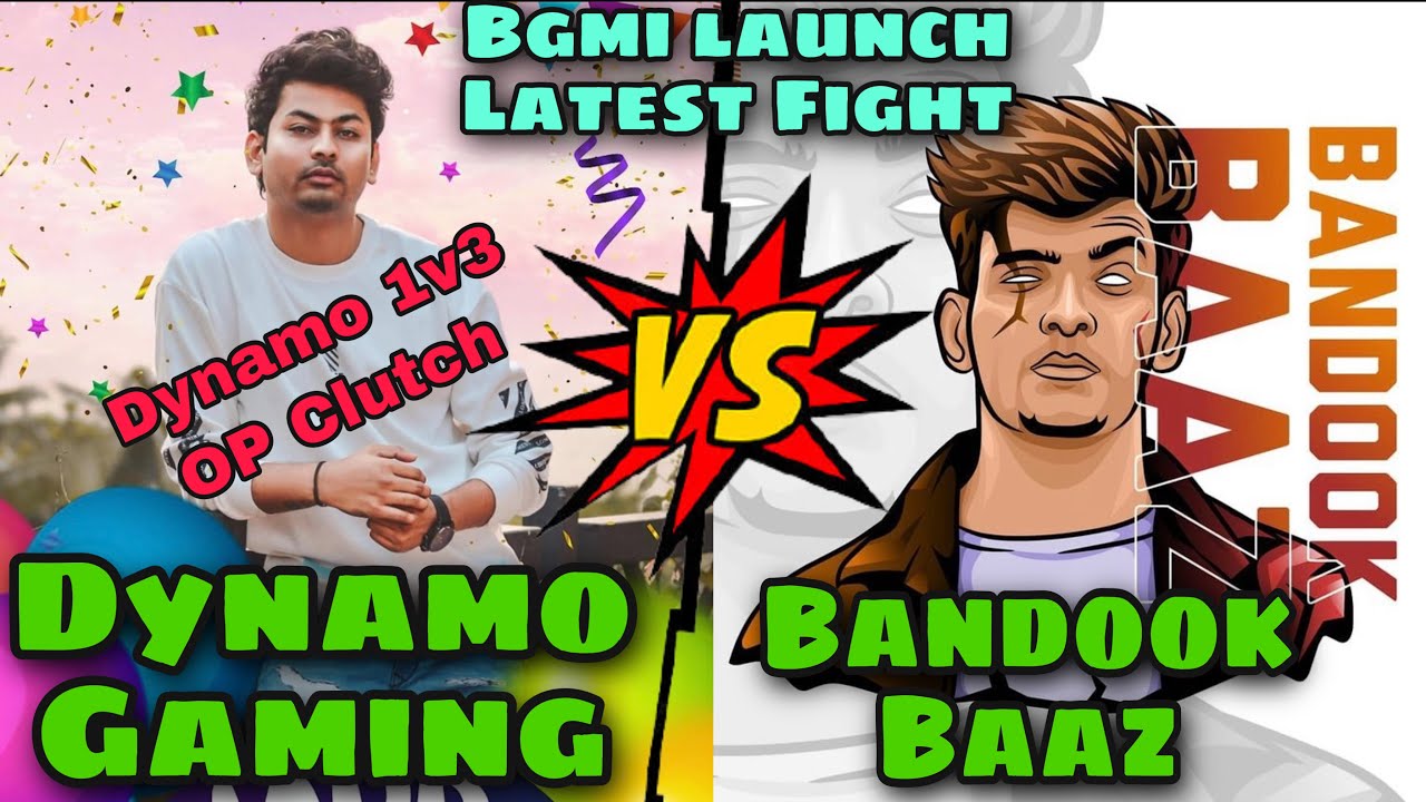 Dynamo Gaming VS BandookBaaz Bgmi Launch Intense Fight | Dynamo OP 1vs3 | Bgmi Launch Party | BGMI