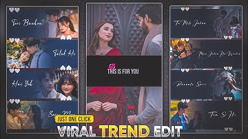 New Trending Multiple Photo Scrolling Lyrics Video Editing in Alight Motion | Trending Reels Editing