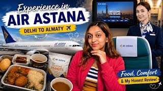 ✈️ Flying Air Astana from Delhi to Almaty 🇰🇿 | Honest Flight Experience screenshot 3