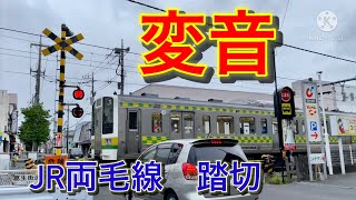 JR両毛線　富田ー佐野　変音踏切