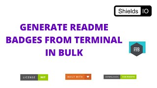 Generate README badges from terminal in  bulk Net Worth