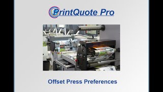 PQP03 Offset Press Preferences