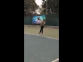 Tennis Service video slow motion