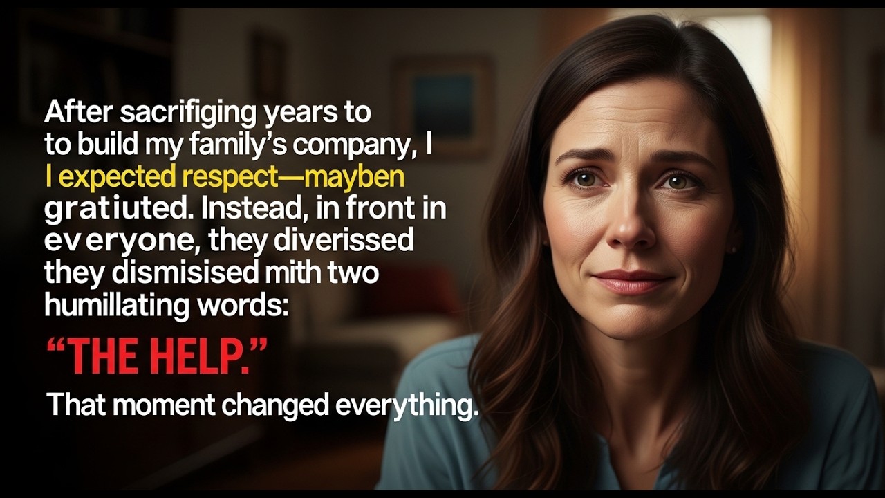 Family Called Me “The Help” After All I Gave