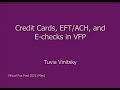 Credit Cards, EFT/ACH, and E-checks in VFP