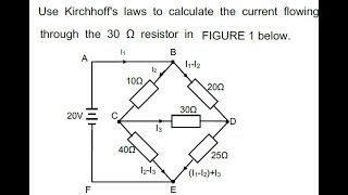 Industrial Electronics N4 Kirchhoff's Laws APRIL 2016 DC THEORY @mathszoneafricanmotives