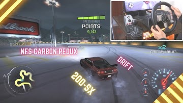 NFS Carbon Redux Drift Nissan 200sx with steering wheel
