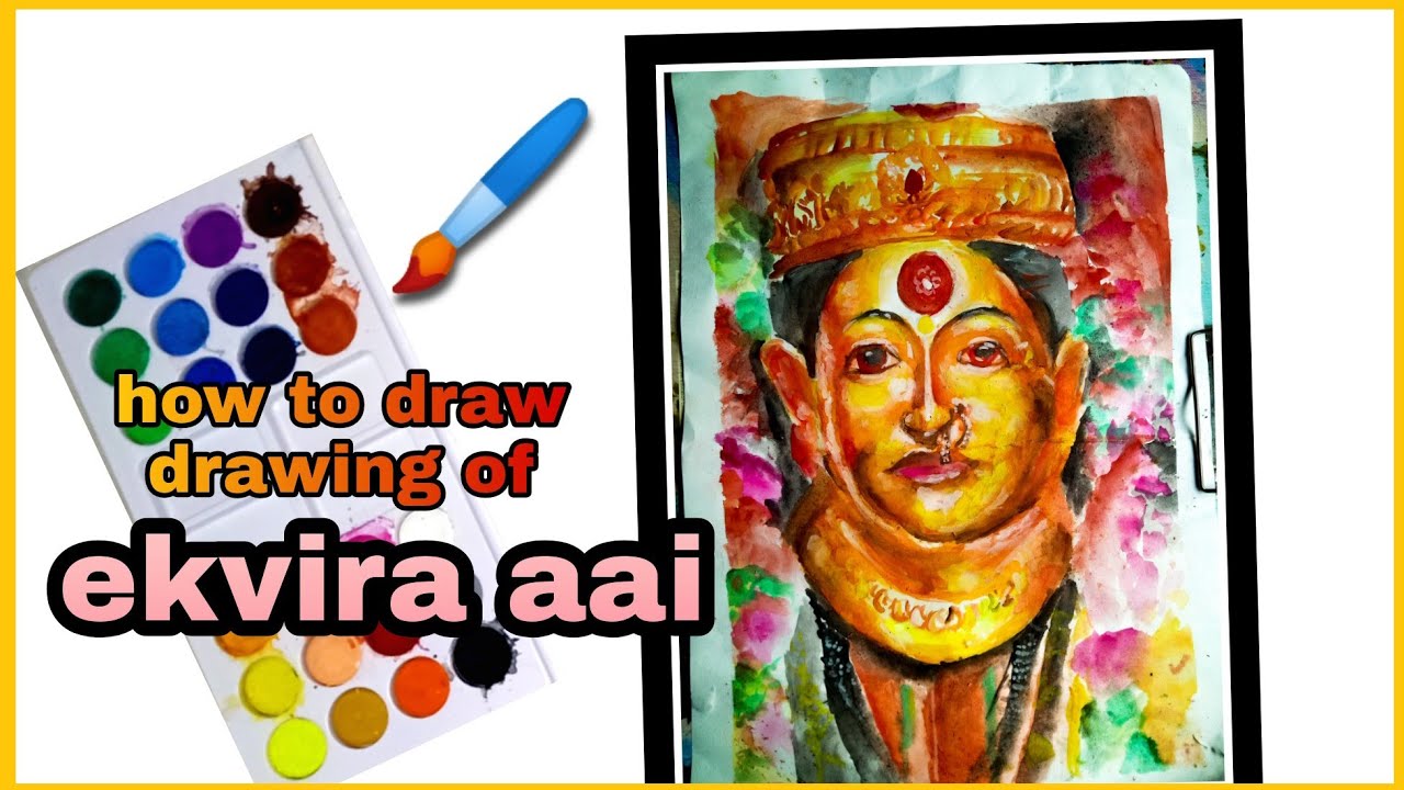 ekvira aai drawing | ekvira aai | yashhh arts | how to draw ekvira ...