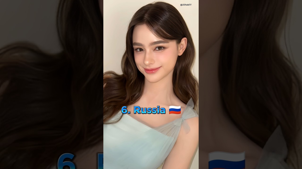 Top 10 Countries With The Most Beautiful 😍 Women #shorts