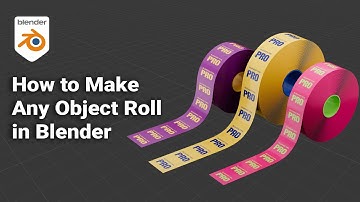 How to Make Any Object Roll in Blender Tutorial For Beginners | Curve Modifier #blendertutorial