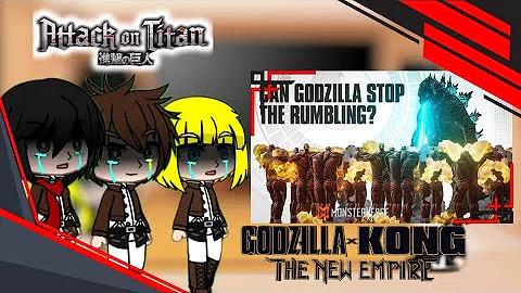 Attack On Titan reacts to Godzilla Vs Rumbling Part-3 {KALINGA GC} #attackontitan #godzilla