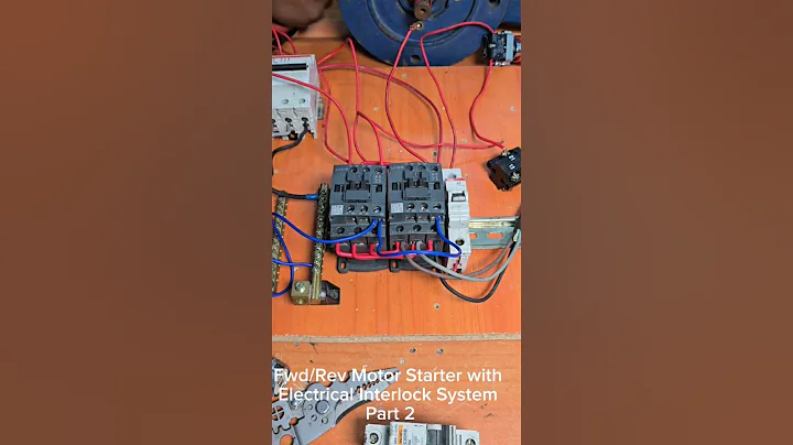 fwd/Rev motor starter with Electrical interlock system part 2. #electrician #electricial