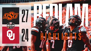 The Best in Oklahoma: Bedlam 2023 Highlights  Oklahoma State 27, OU 24