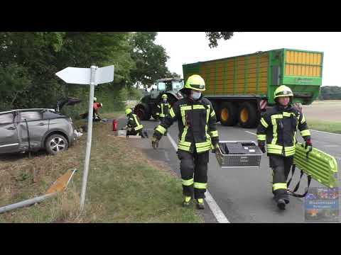 Überschlag nach Treckercrash