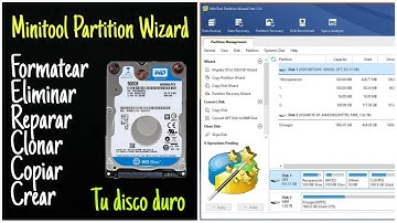 Minitool Partition Wizard: EL MEJOR PROGRAMA PARA ADMINISTRAR TU DISCO DURO,  crea particiones y mas