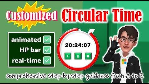Circular Timer in Excel 🔥 How to write macro or VBA code in Excel 🔥 Animated Timer in Excel #excel
