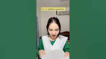 Out of syllabus question 😂 #shorts #viral #explorepage