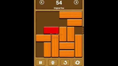 Unblock me Free ( Relax Mode ) Puzzle 54, 55