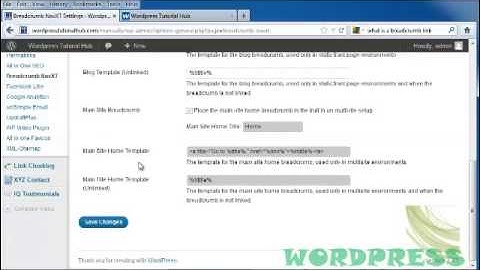 WP 3x Tutorial 45: How to Add Breadcrumb Links