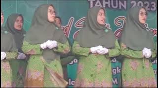 Juara 1 lomba mars muslimat dan perempuan aswaja desa Beber kec cimaragas