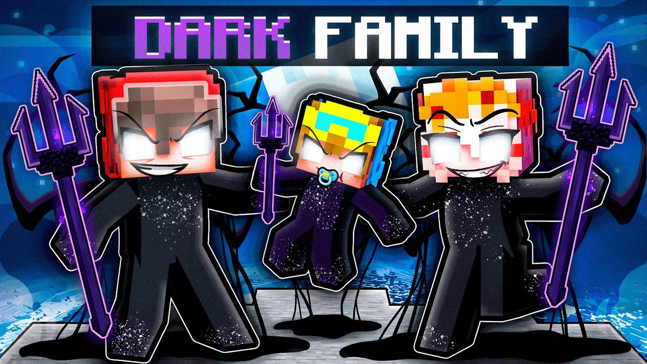 Having A DARK FAMILY in Minecraft!