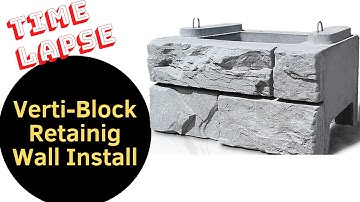 Building a Verti Block Retaining wall- Time Lapse!