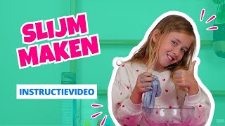 Zelf Slijm Maken Met Scheerschuim, Lijm En Lenzenvloeistof. Extra Fluffy Glitters