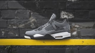 retro 4 cool grey on feet