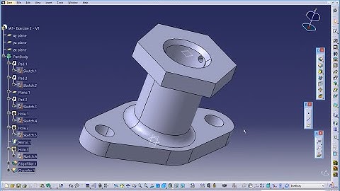 CATIA Tutorial - PartDesign Exercise 2 - v1