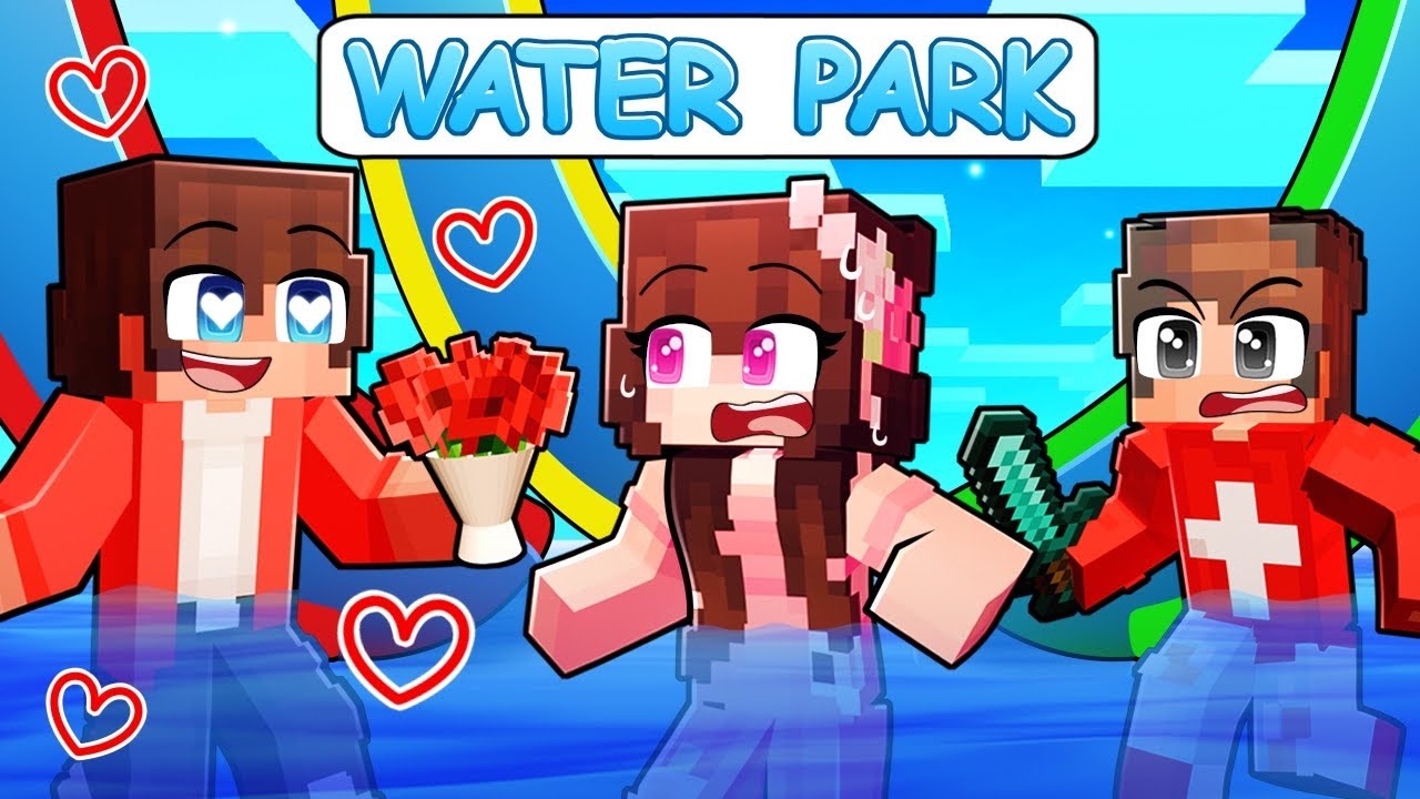 I Snuck Into A GUYS ONLY Water Park in Minecraft!
