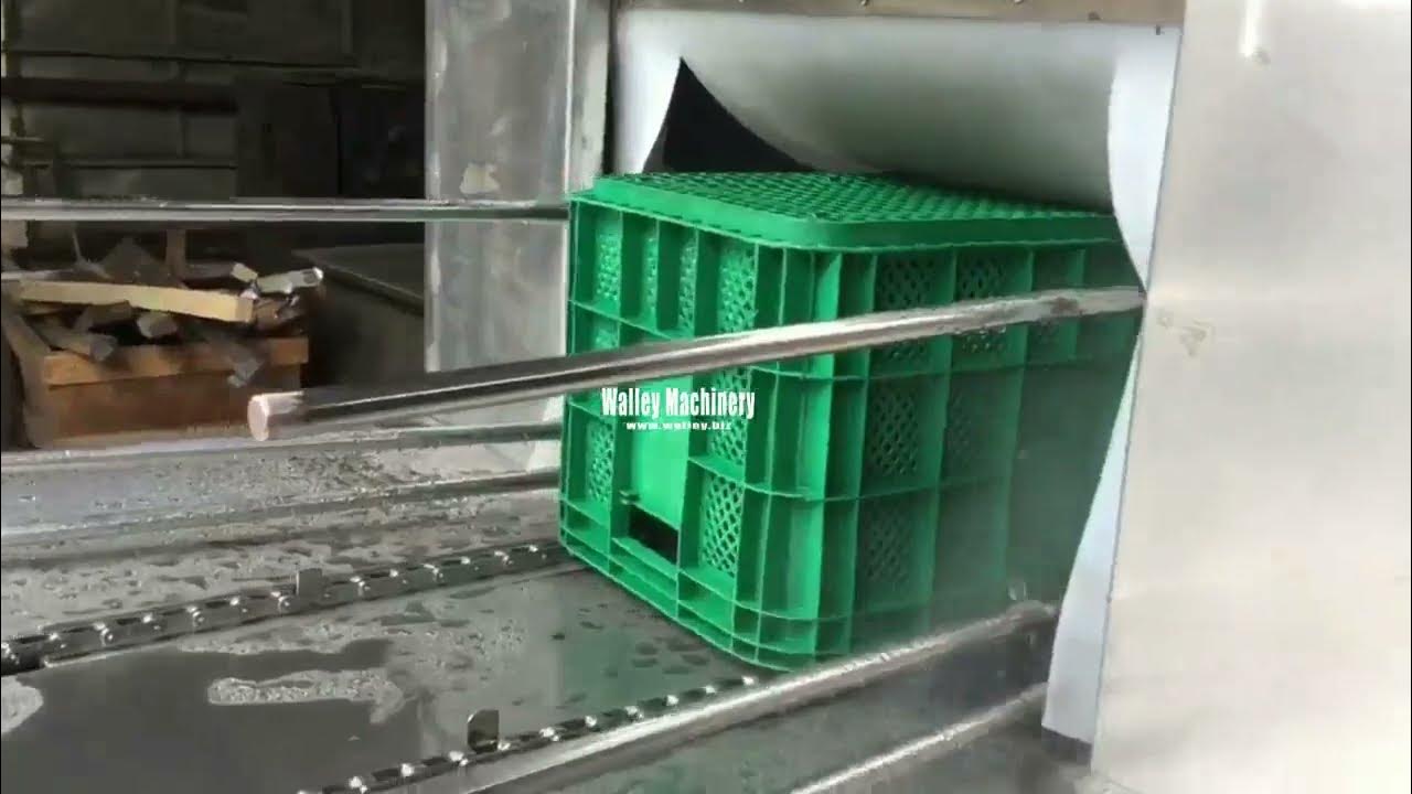 How to wash your crates with an automatic machine? YouTube