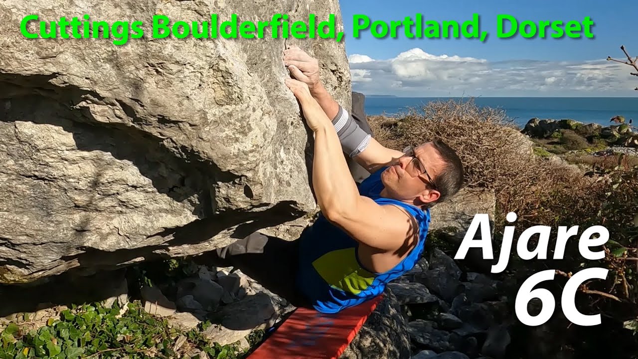 Ajare, 6C / V5, Cuttings Boulderfield, Portland