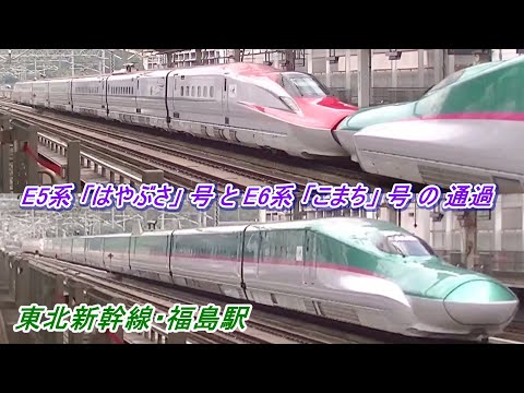 東北新幹線 | 福島駅 | E5系+E6系 | はやぶさ号+こまち号 | 通過列車
