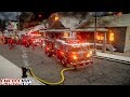 EmergeNYC FDNY Engine 31 Responding To Heavy Fire In Three Private Houses