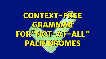 Context-free grammar for"not-at-all" palindromes