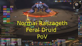 Normal Raszageth - Feral Druid PoV - [10.0 Dragonflight]