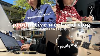 productive weekend vlog: high school diaries ss. 3 ep. 13 | writing a paper in 2 days, studying