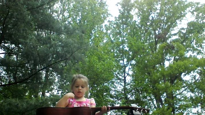 Playing the guitar