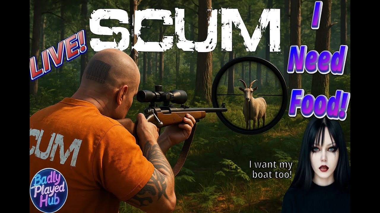 SCUM 1.0 Hunting, Finding Food - Hardcore Apocalyptic Prison Survival Game