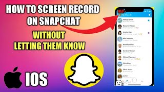 How to screen record on snapchat without letting them know on iPhone | 2022 | Still Working | iPhone