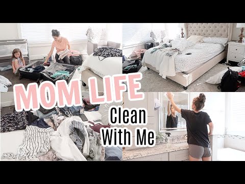 MOM LIFE CLEAN WITH ME // SPEED CLEANING // MESSY HOUSE TRANSFORMATION // Simply Allie Cleaning