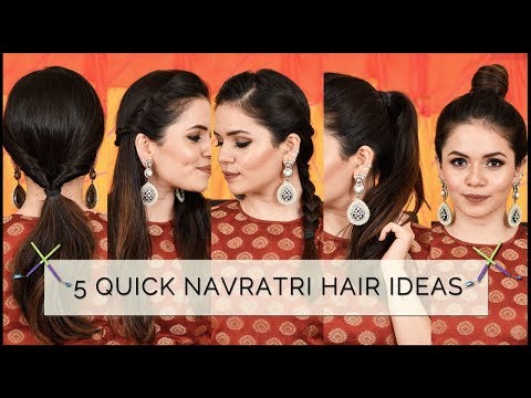 Sanjoli Sarees - Hairstyles for lasts day of Navratri Comment which on eyou  like. Share & like this post for mor tips & styletalk #Navratri #Hairstyle  | Facebook