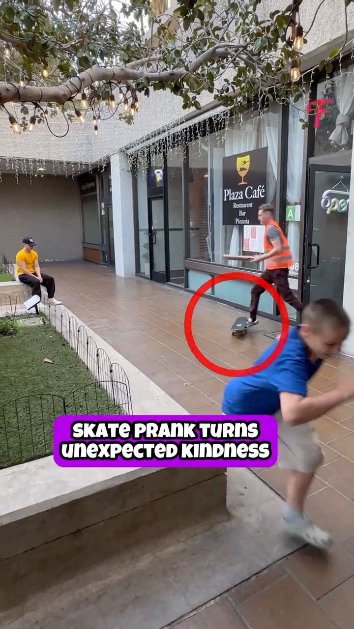 Skater's Prank Took an UNEXPECTED Turn into the Kindest Act! #shorts