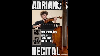 Student Recital: Adriano Piscopo, violin