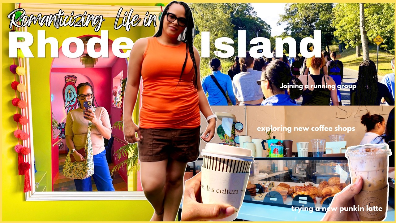 Romanticizing Life in Rhode Island After Moving from NYC | Weekly Vlog, Coffee Shops & Running Group