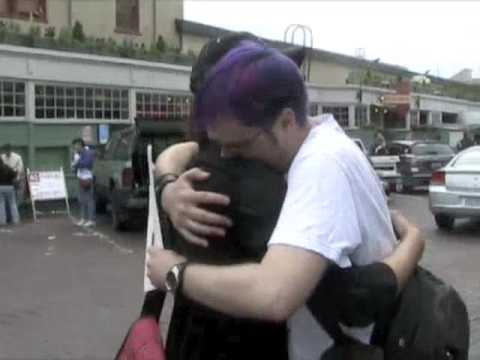 Free Hugs -- Seattle Fish Market