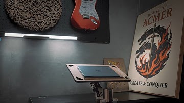 Computer Desk | Peachwood Plywood 15mm | ACMER X1 Laser Cutting