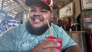 Trying Different Food and Drinks at a Food Hall in Easley, South Carolina