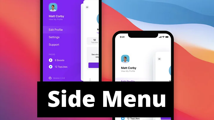Swift: Side Menu from Scratch (Swift 5, Xcode 12, UIKit, 2022) - iOS Development